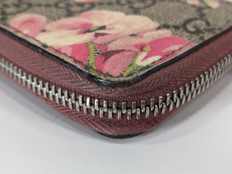 Gucci Blooms Coin Card Case Zip Pvc Pink