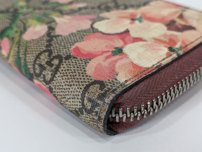 Gucci Blooms Coin Card Case Zip Pvc Pink