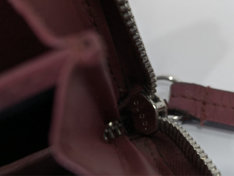 Gucci Blooms Coin Card Case Zip Pvc Pink
