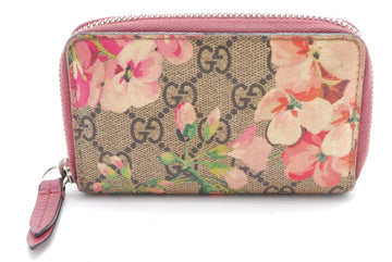 Gucci Blooms Coin Card Case Zip Pvc Pink