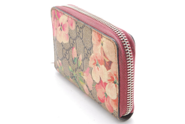Gucci Blooms Coin Card Case Zip Pvc Pink