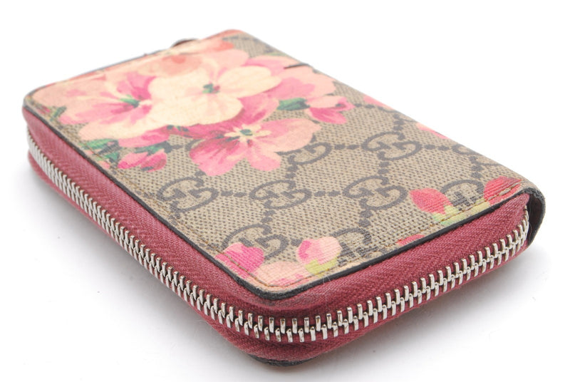 Gucci Blooms Coin Card Case Zip Pvc Pink