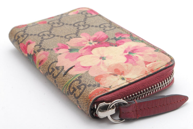 Gucci Blooms Coin Card Case Zip Pvc Pink