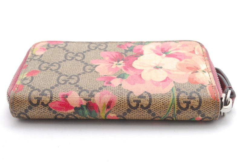Gucci Blooms Coin Card Case Zip Pvc Pink