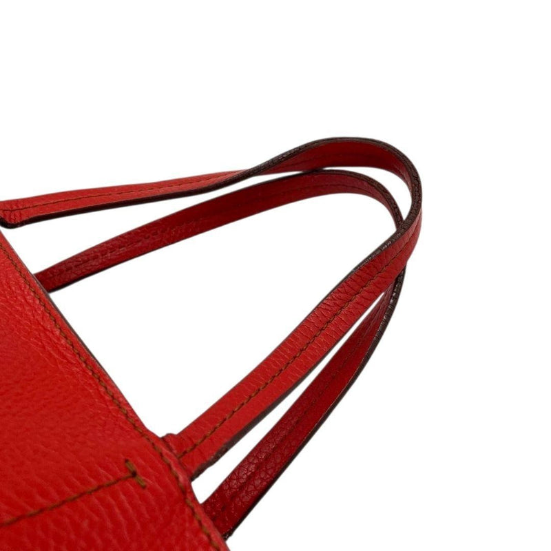 Salvatore Ferragamo Red Leather Tote Bag