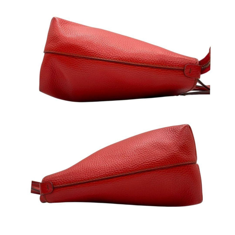 Salvatore Ferragamo Red Leather Tote Bag