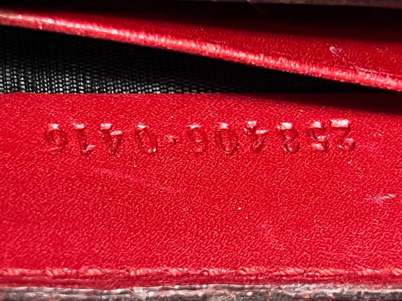Gucci Wallet Ribbon Microgg Enamel Red