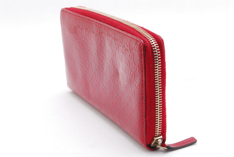 Gucci Wallet Ribbon Microgg Enamel Red