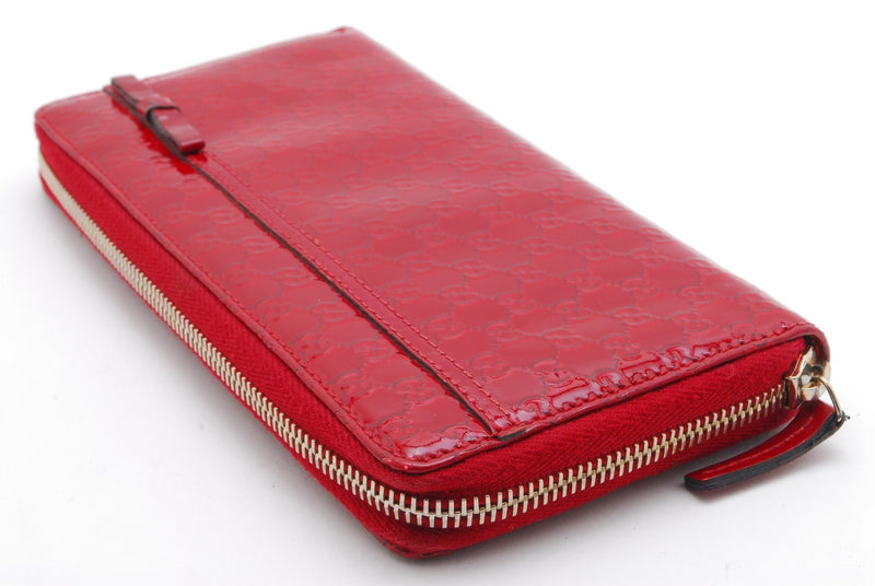 Gucci Wallet Ribbon Microgg Enamel Red