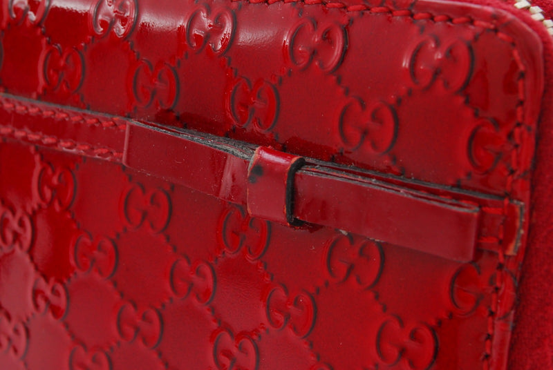 Gucci Wallet Ribbon Microgg Enamel Red