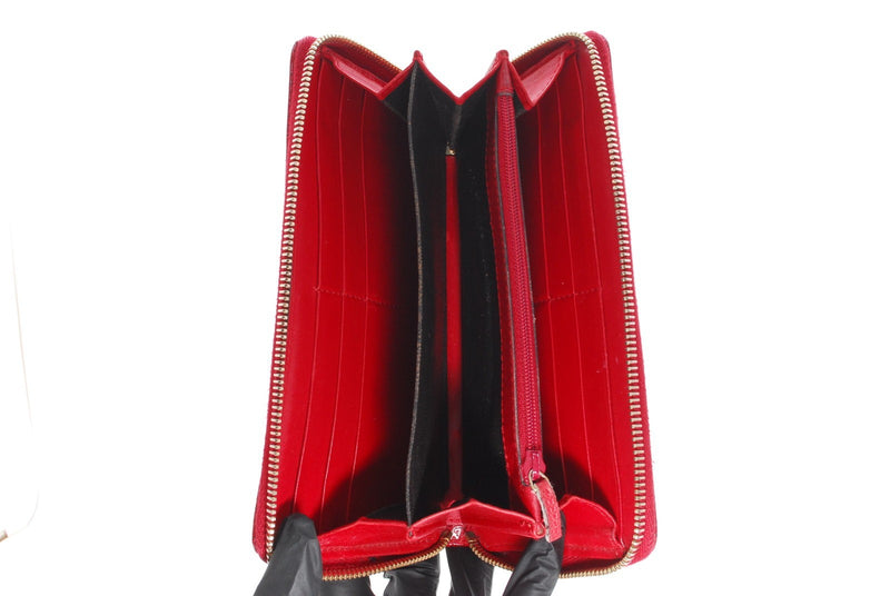 Gucci Wallet Ribbon Microgg Enamel Red
