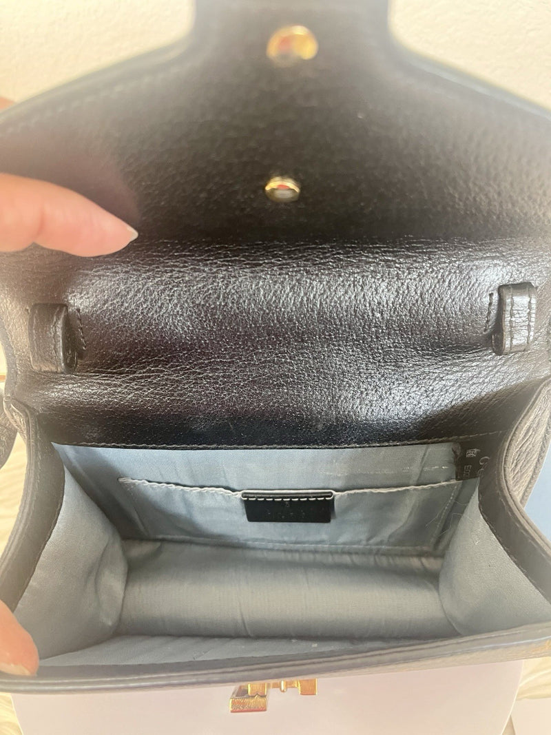Gucci Sylvie Bee And Stars Leather