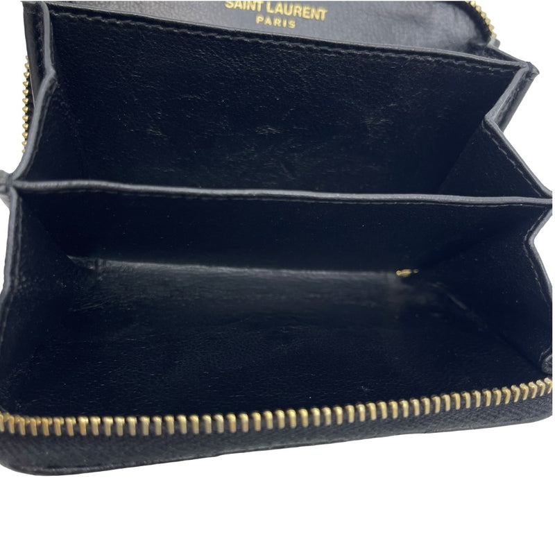 Ysl Saint Laurent Coin Purse Black