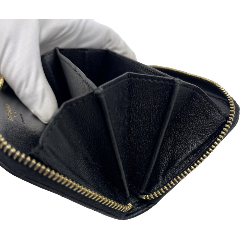 Ysl Saint Laurent Coin Purse Black
