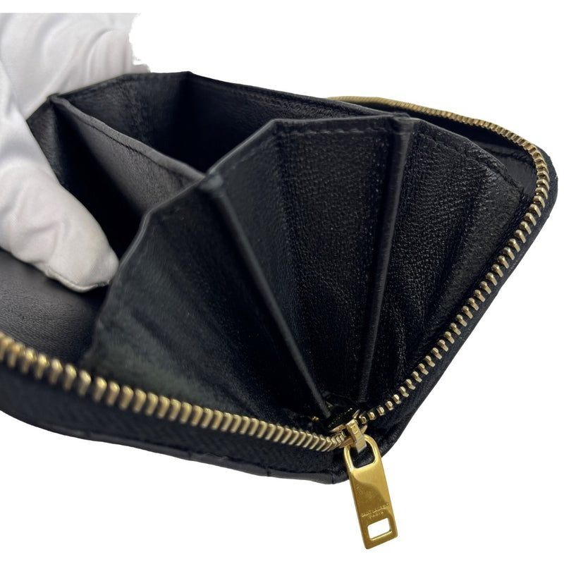 Ysl Saint Laurent Coin Purse Black