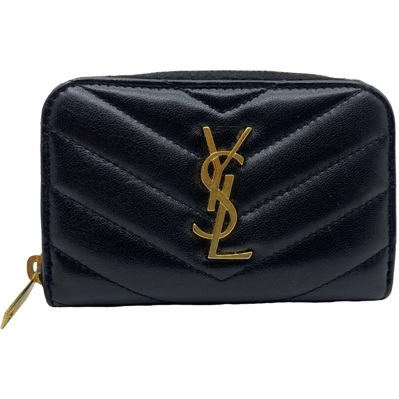 Ysl Saint Laurent Coin Purse Black