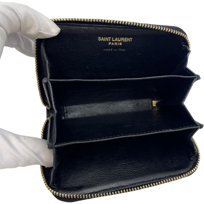 Ysl Saint Laurent Coin Purse Black