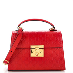 Padlock Top Handle Bag Guccissima