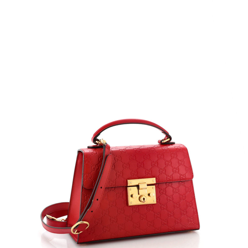 Padlock Top Handle Bag Guccissima
