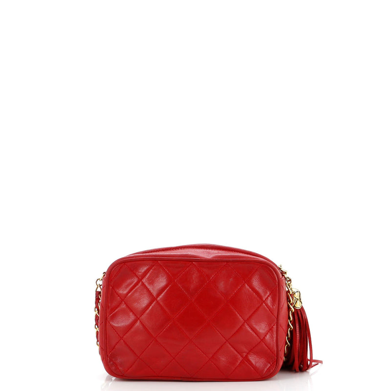 Chanel Vintage Diamond Cc Camera Bag