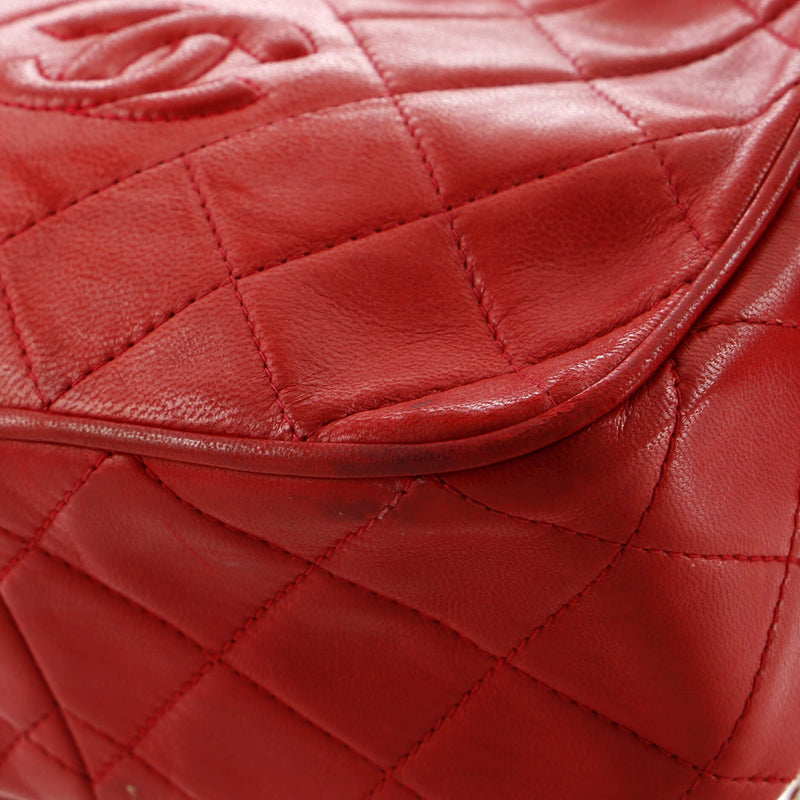 Chanel Vintage Diamond Cc Camera Bag