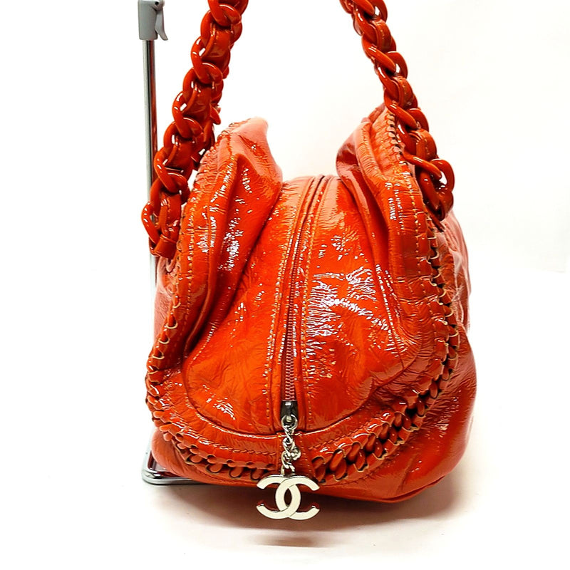 Chanel Hand Bag Luxury Line Red Patent