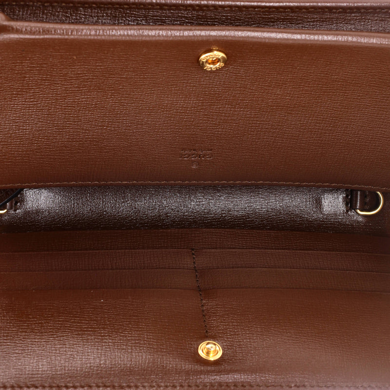 Gucci Horsebit Chain Wallet Gg Coated