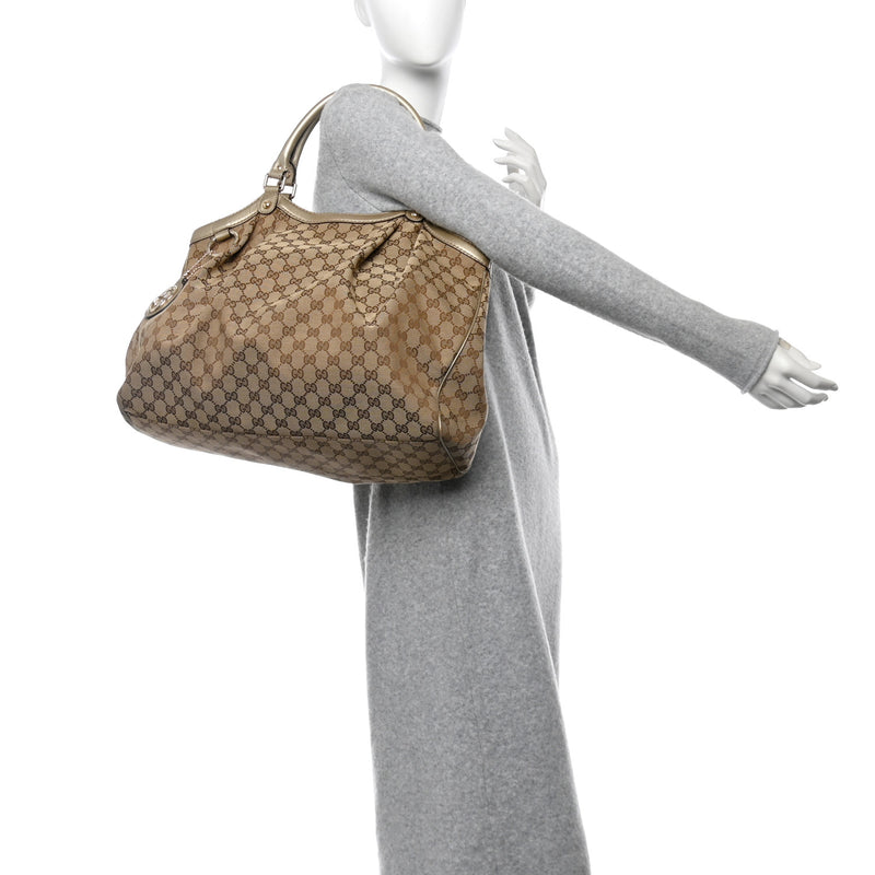 Gucci Metallic Large Sukey Tote