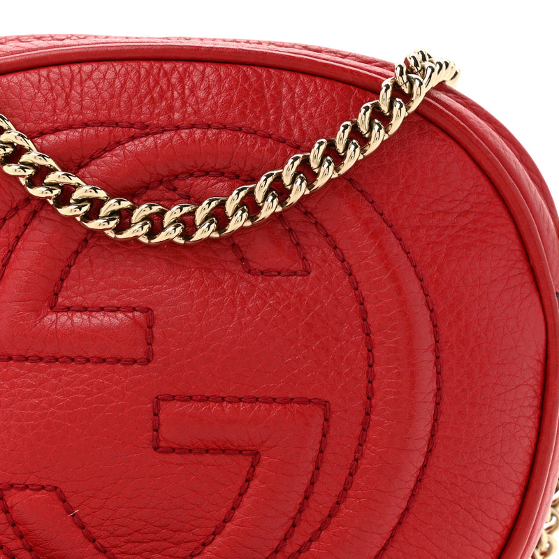 Gucci Pebbled Calfskin Mini Soho Chain