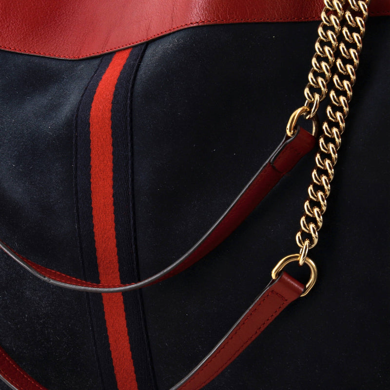 Gucci Rajah Chain Tote Suede With
