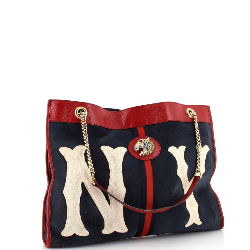 Gucci Rajah Chain Tote Suede With