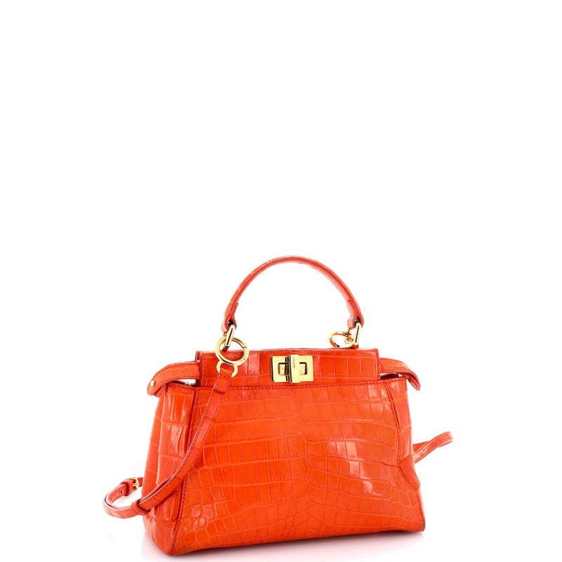 Fendi Peekaboo Bag Crocodile Mini