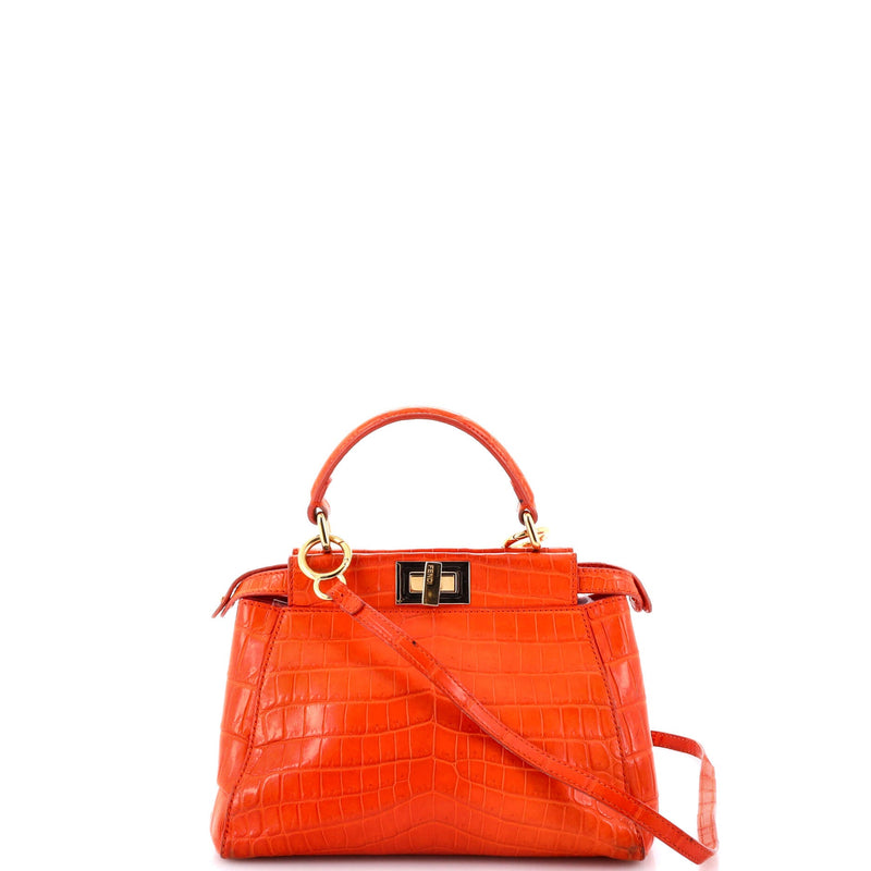 Fendi Peekaboo Bag Crocodile Mini