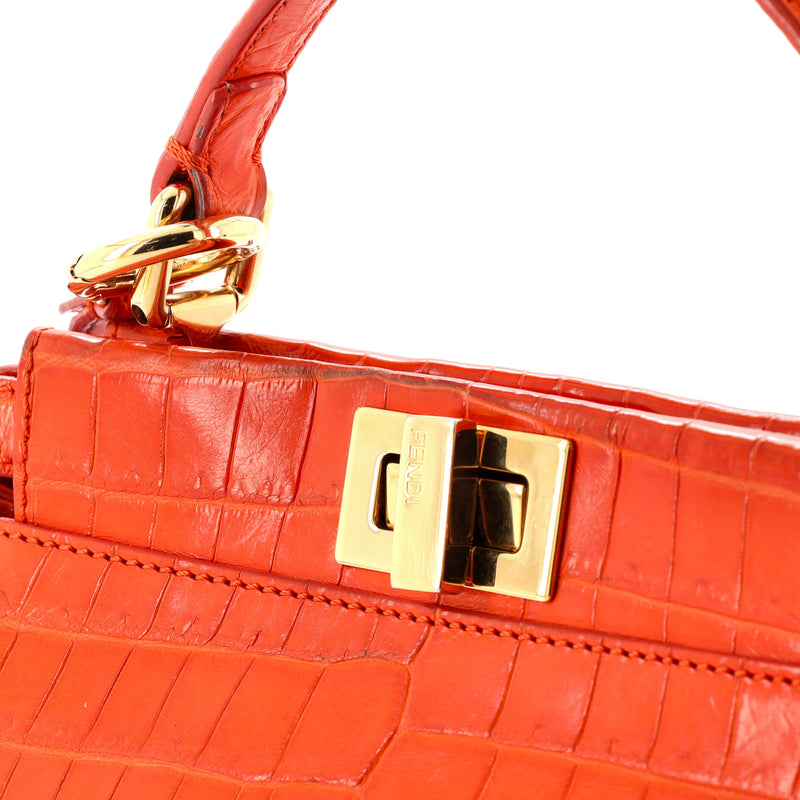 Fendi Peekaboo Bag Crocodile Mini