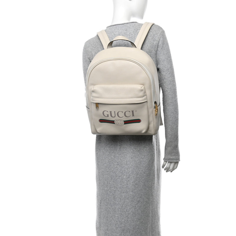 Gucci Calfskin Logo Day Backpack Mystic