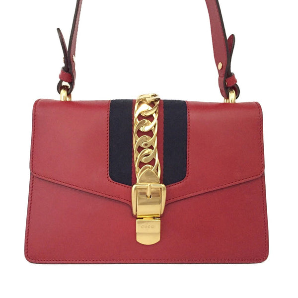 Gucci Sylvie Sherry Line Leather 2Way