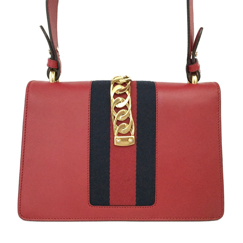 Gucci Sylvie Sherry Line Leather 2Way