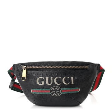 Gucci Grained Calfskin Small Logo Belt