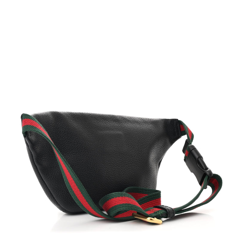 Gucci Grained Calfskin Small Logo Belt
