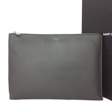 Saint Laurent Logo Leather Zip Tablet