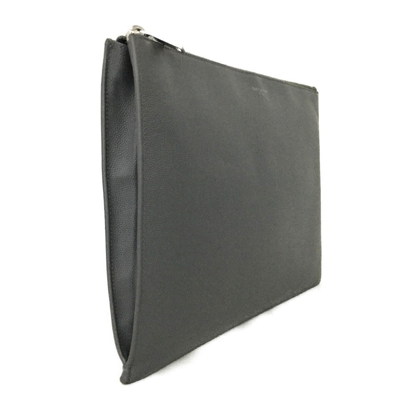 Saint Laurent Logo Leather Zip Tablet