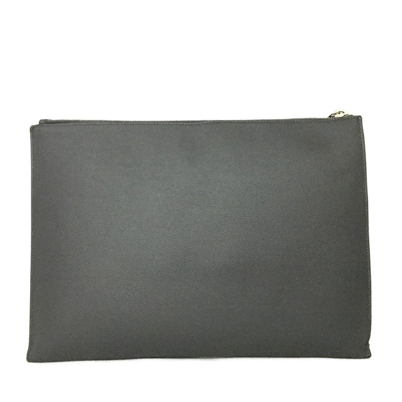 Saint Laurent Logo Leather Zip Tablet