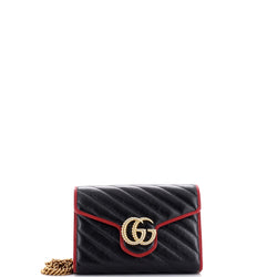 Gucci Gg Marmont Chain Wallet Diagonal