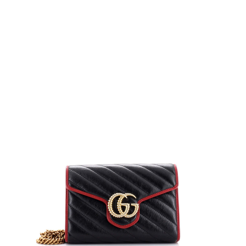 Gucci Gg Marmont Chain Wallet Diagonal