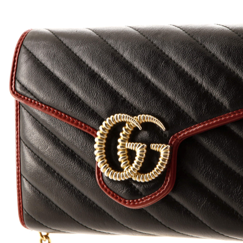 Gucci Gg Marmont Chain Wallet Diagonal