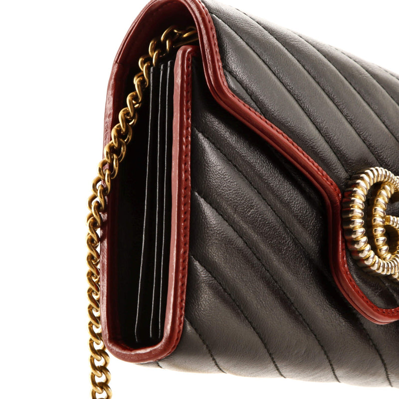 Gucci Gg Marmont Chain Wallet Diagonal