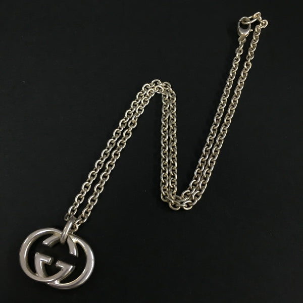 Gucci Interlocking G Silver Pendant