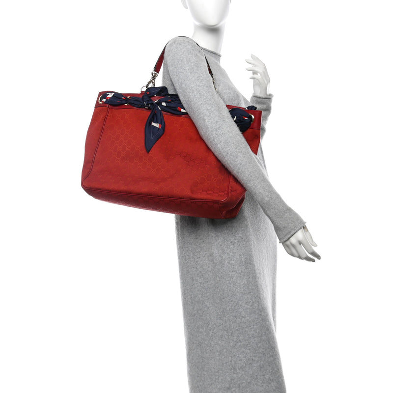 Gucci Large Positano Tote Red