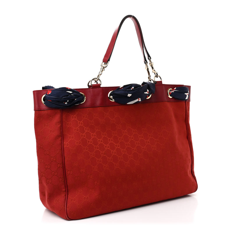 Gucci Large Positano Tote Red