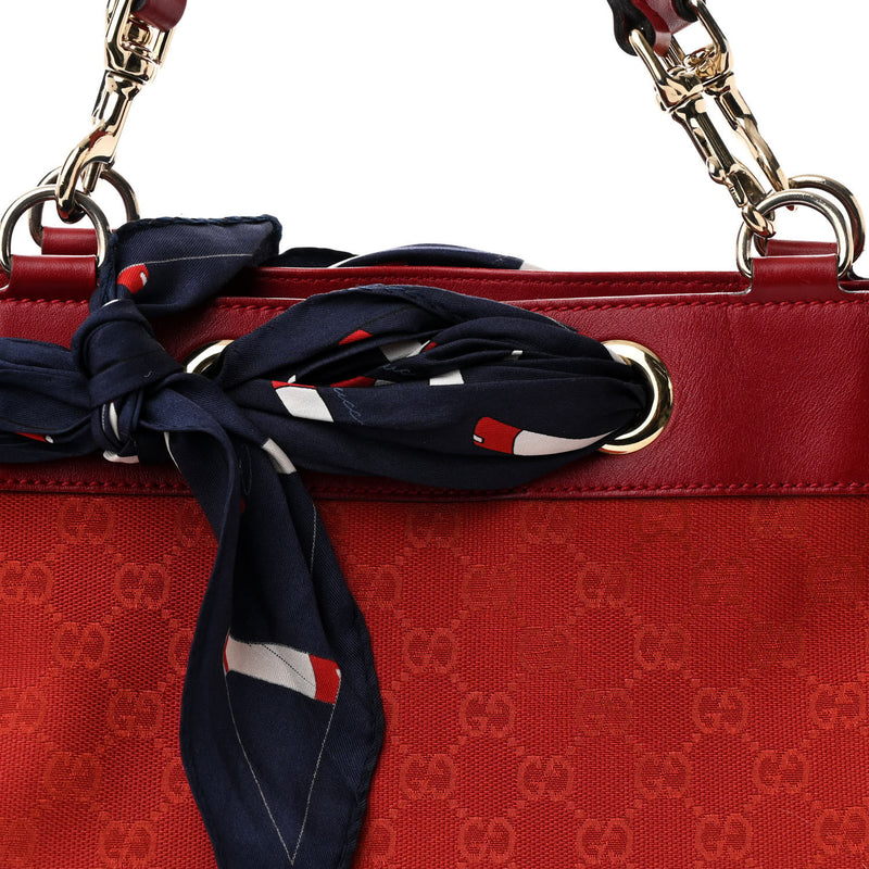 Gucci Large Positano Tote Red